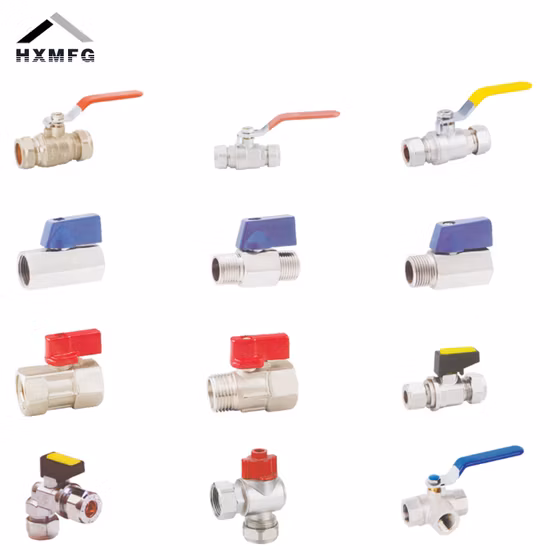 Messing Dzr Bronze Edelstahl Gusseisen aus duktilem Gusseisen Kugel Mini-Gas-Hahn Hahn Hahn Hahn Stop Globe Check Nicht